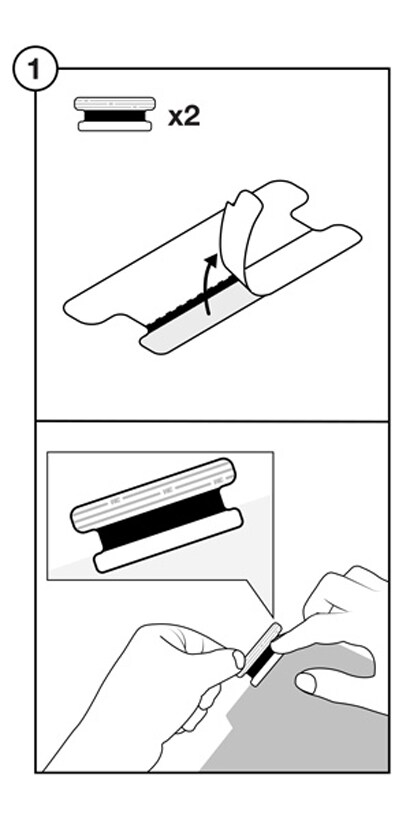 Attaching hinges to COMPLY™ attachment custom fit
