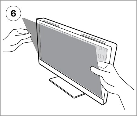 Step 6 of Installation illustrations for COMPLY™ Magnetic Attach for Monitors
